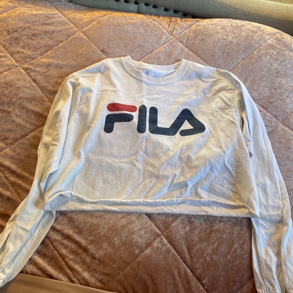 Cropped FILA long sleeve🤍